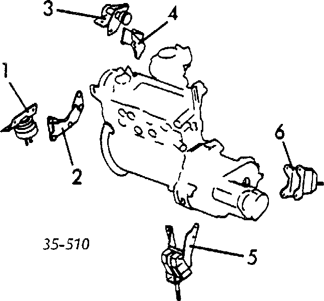 Soporte de motor trasero para Mazda 626 (GC)