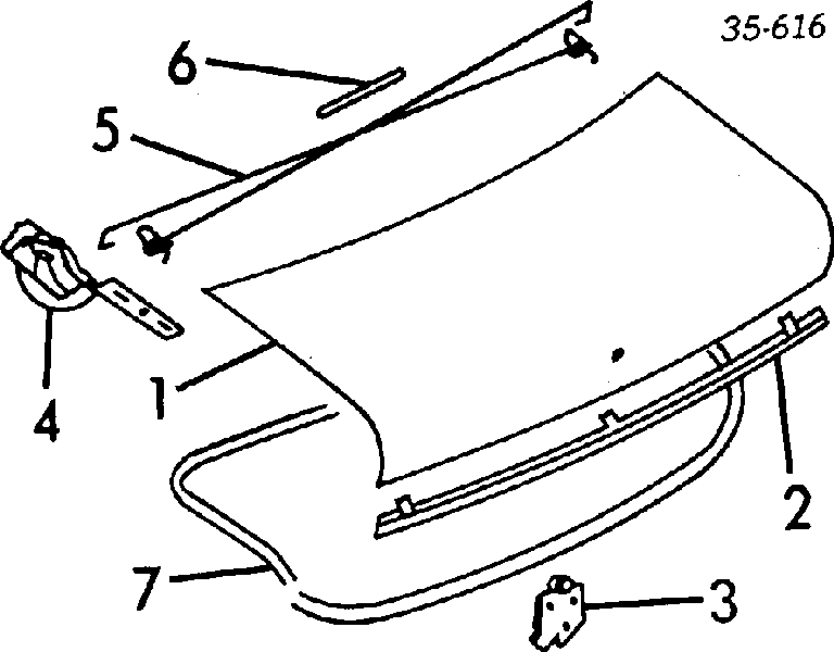 Tapa del maletero para Mazda 323 (BF)