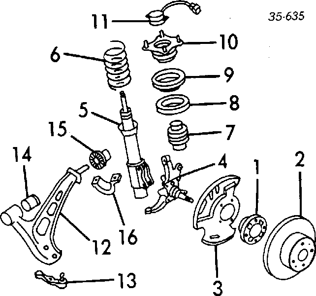 Rótula de suspensión inferior FB0134550 Mazda
