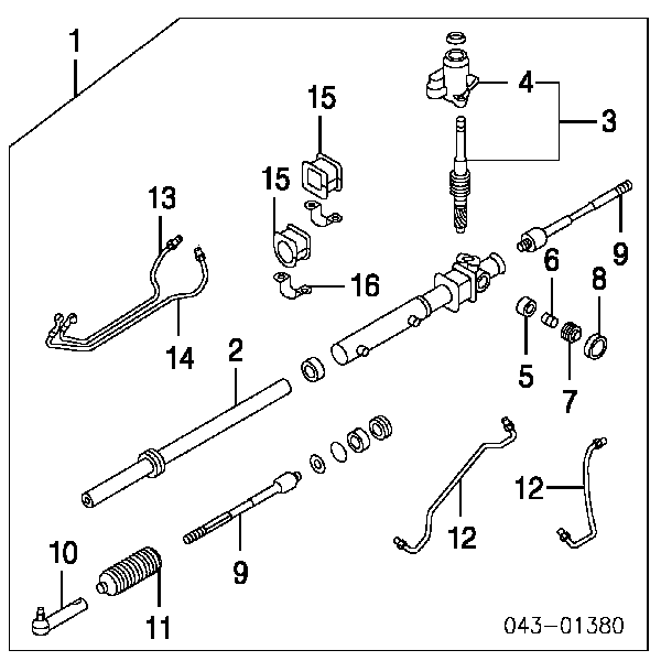 Suspensión, mecanismo de dirección inferior 34115AA020 Subaru