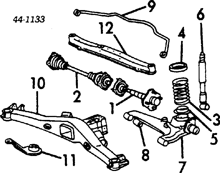 4853119846 Toyota amortiguador trasero