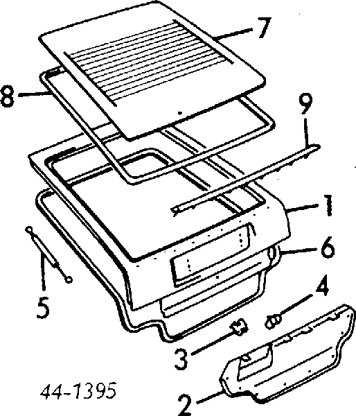 Cable de apertura de maletero para Toyota Corolla (E9)
