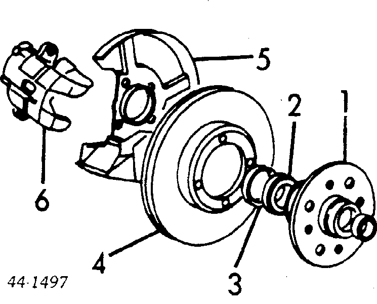 Freno de disco delantero 4351222080 Toyota