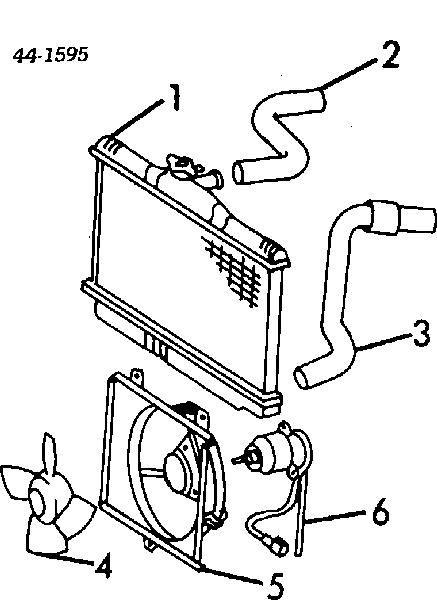 Radiador refrigeración del motor 1640074060 Toyota