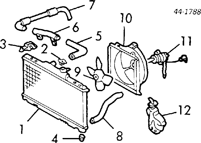Tapa radiador 1640116010 Toyota
