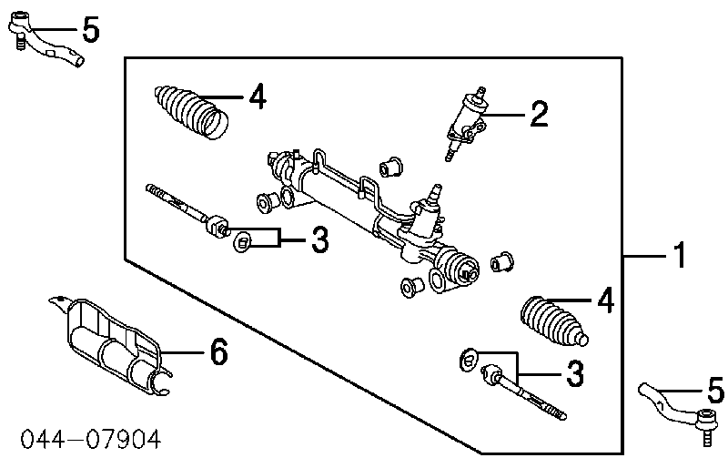 Cremallera de dirección R24292RB Motorherz