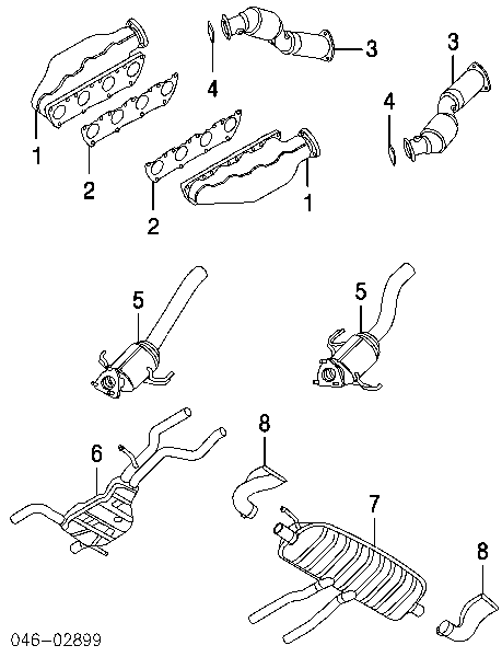 077253039C VAG junta de colector de escape