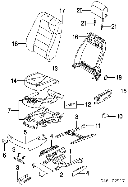 7L6959766B01C VAG boton de ajuste de asiento bloque derecho