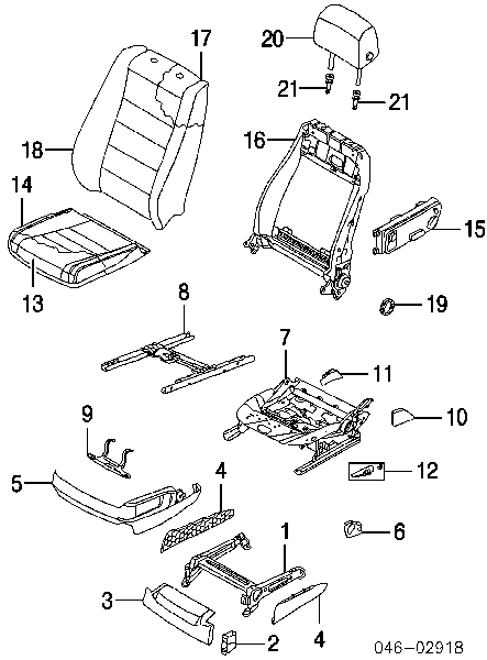 7L6959765B VAG boton de ajuste de asiento bloque izquierdo