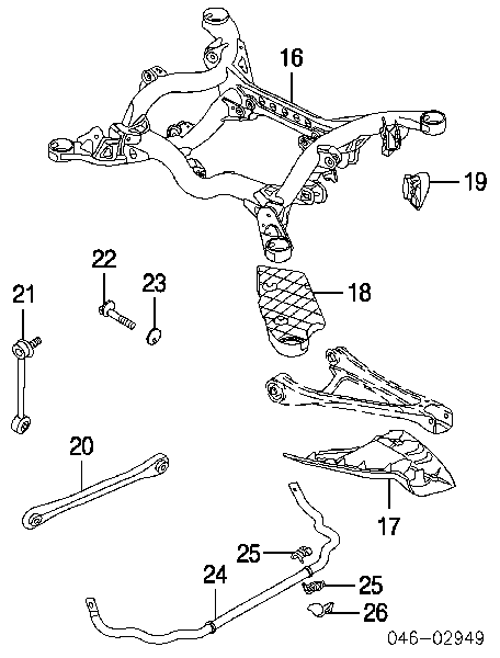 Estabilizador trasero para Audi Q7 (4L)