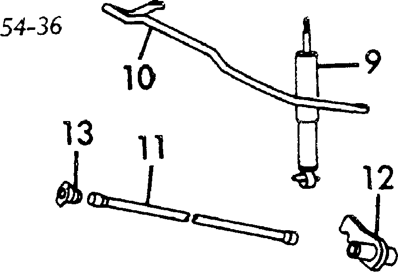 Retén, barra de torsión para Mitsubishi Space Gear (PA, B, DV, W)