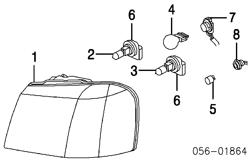 8019993800 Isuzu lámpara, luz intermitente