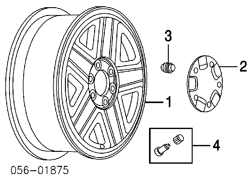 8095946810 Isuzu tuerca de rueda