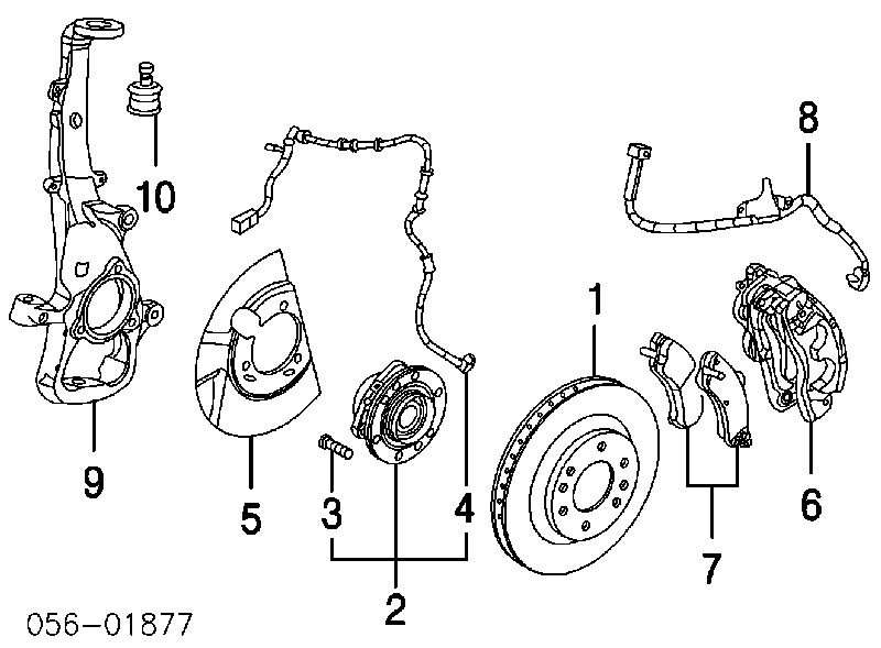 8124977820 Isuzu pastillas de freno delanteras