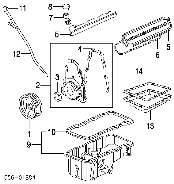 8125612440 Isuzu anillo retén, cigüeñal frontal