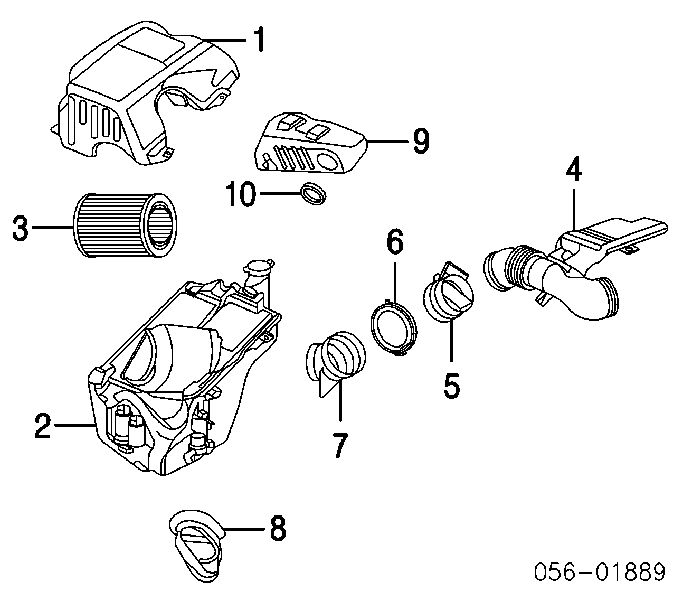 8253184110 Isuzu sensor de flujo de aire/medidor de flujo (flujo de aire masibo)