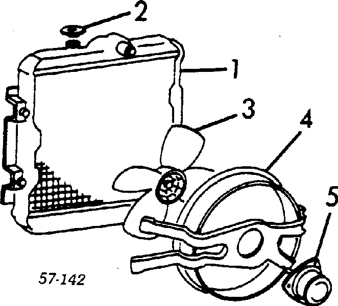 Radiador refrigeración del motor MB222073 Mitsubishi