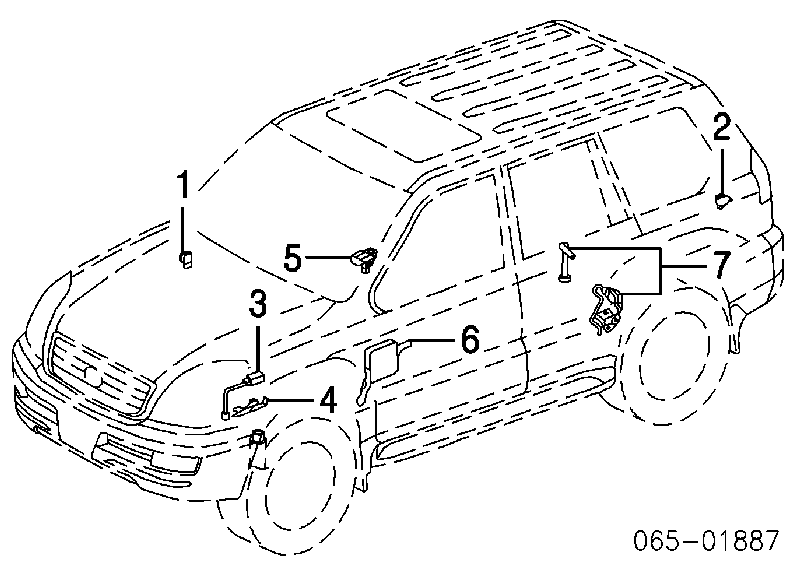 Sensor De Posicion del pedal del acelerador 8919122020 Toyota