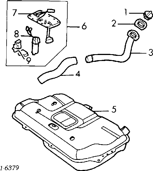 Tanque de combustible Suzuki Swift 2 (AH, AJ)