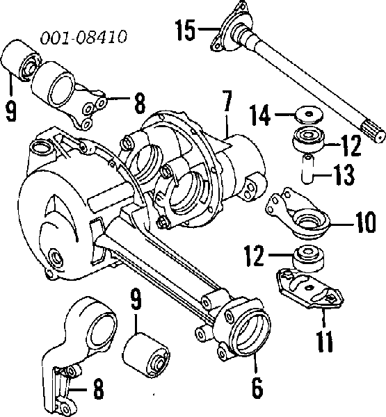 Buje trasero de la traviesa de montaje del diferencial delantero Suzuki 2756160A01 precio, desde 2,03 EUR