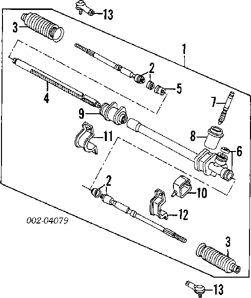 Suspensión, mecanismo de dirección izquierda para Mazda 323 (BA)