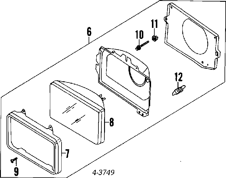 Lámpara, faro, izquierda/derecha para Mitsubishi Eclipse (D22A, D27A)