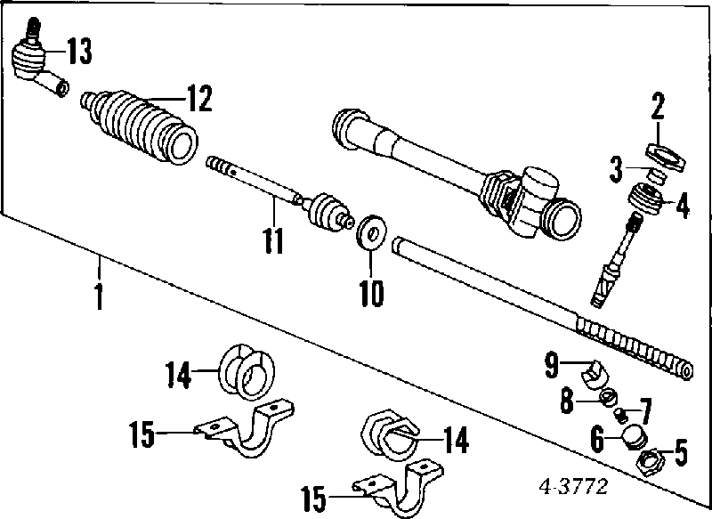 Arandela, barra de dirección para Mitsubishi Space Gear (PA, B, DV, W)
