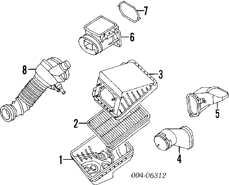 Medidor De Flujo De Aire para Mitsubishi Space Gear (PA, B, DV, W)