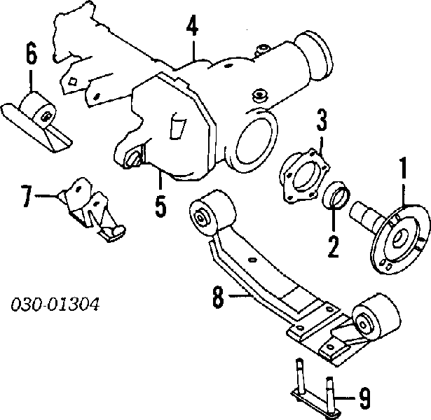 Anillo retén, diferencial eje trasero para Nissan Pathfinder (R51M)