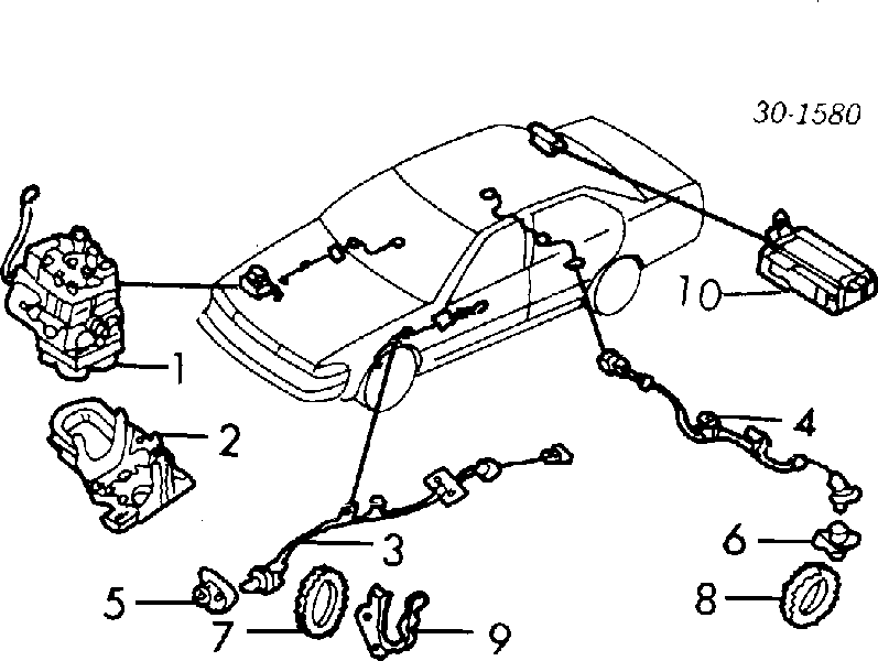 Sensor de freno, delantero derecho para Nissan Maxima (J30)
