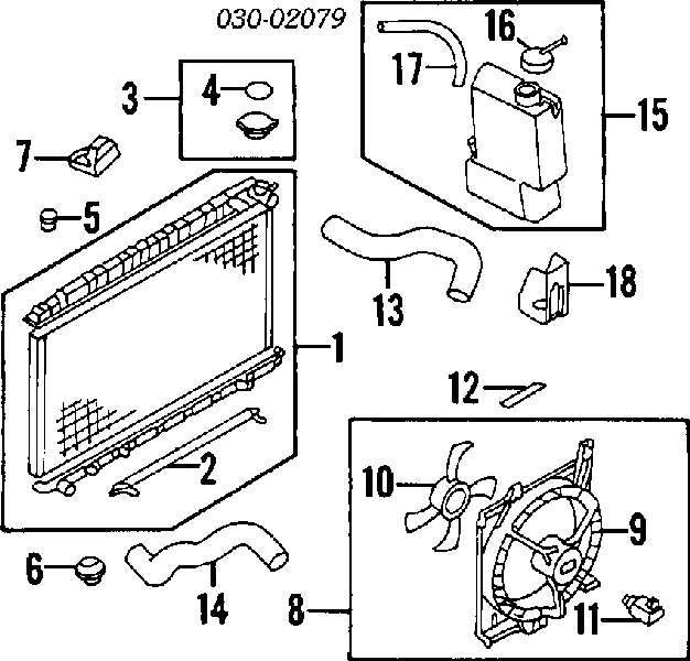 Soporte del radiador inferior para Nissan Almera (N15)