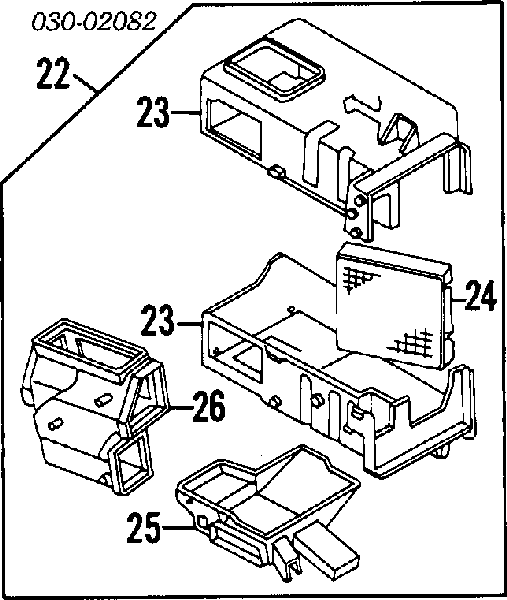 Radiador de calefacción B714061J15 Nissan