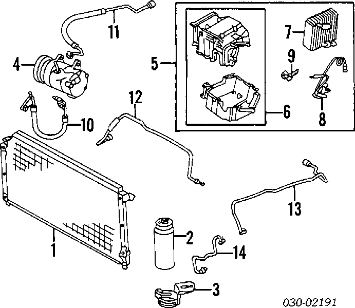 Válvula TRV, aire acondicionado para Nissan Almera (N15)