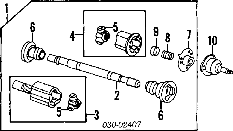 Comprar 3974105U27 Nissan/Infiniti Fuelle de semieje delantero interior