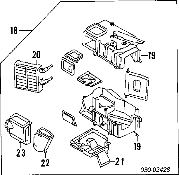 Radiador de calefacción para Nissan Prairie (M11)