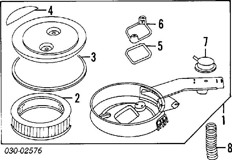 Filtro de aire 1654689W00 Nissan