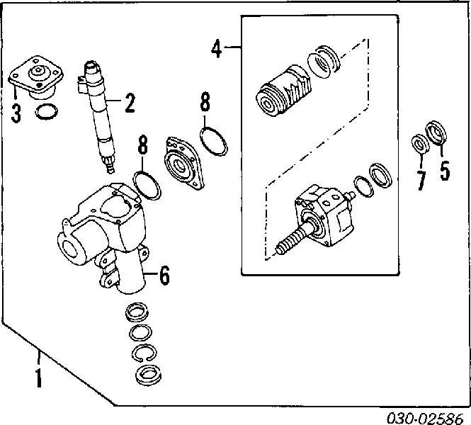 Engranaje de dirección (reductor) 49200VK91B Nissan