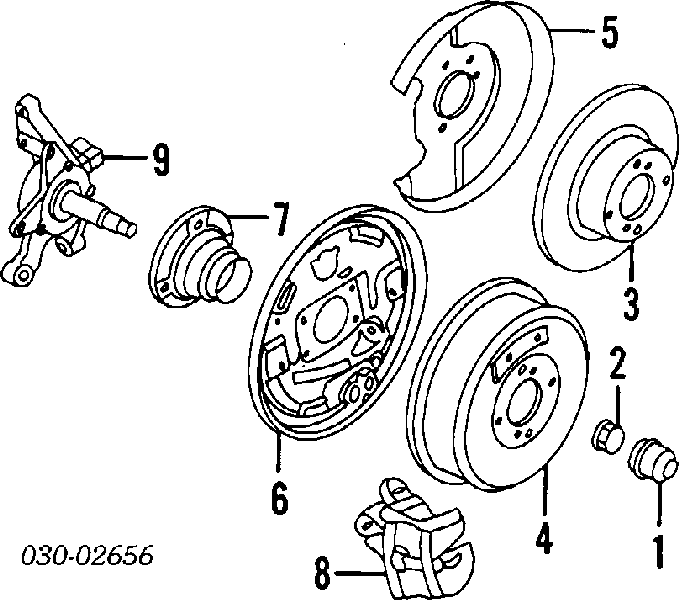 4320030R07 Nissan cubo de rueda trasero