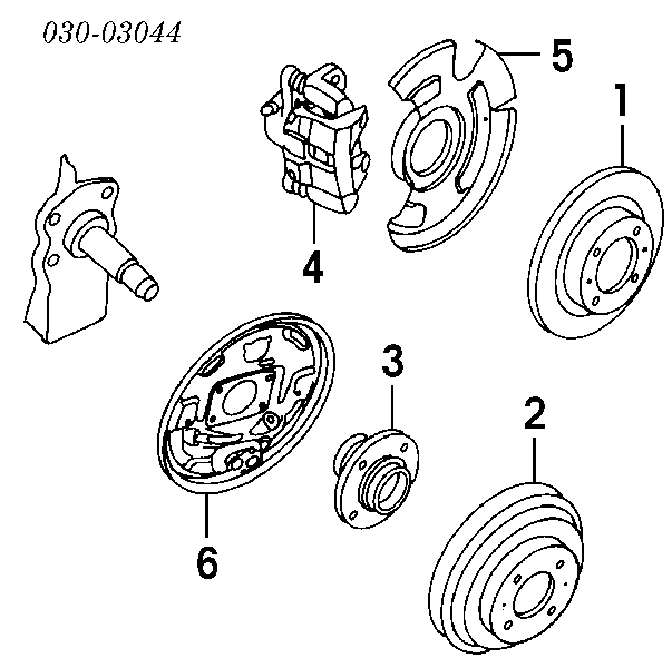 432004B010 Nissan cubo de rueda trasero