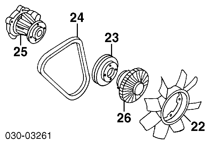 2108236W00 Nissan embrague, ventilador del radiador