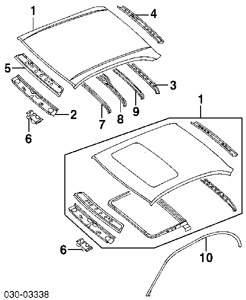 7311240U30 Nissan techo