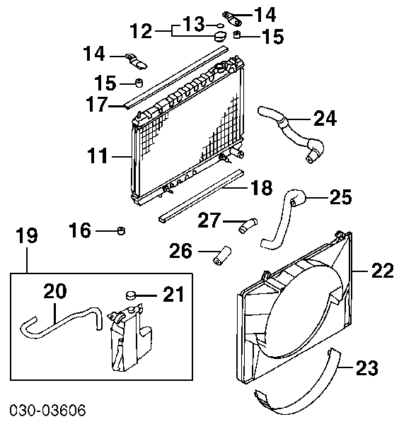 214304B701 Nissan tapa radiador