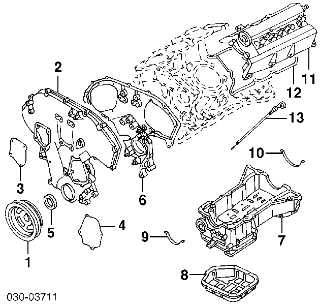 Cárter de aceite del motor para Nissan Maxima (A33)