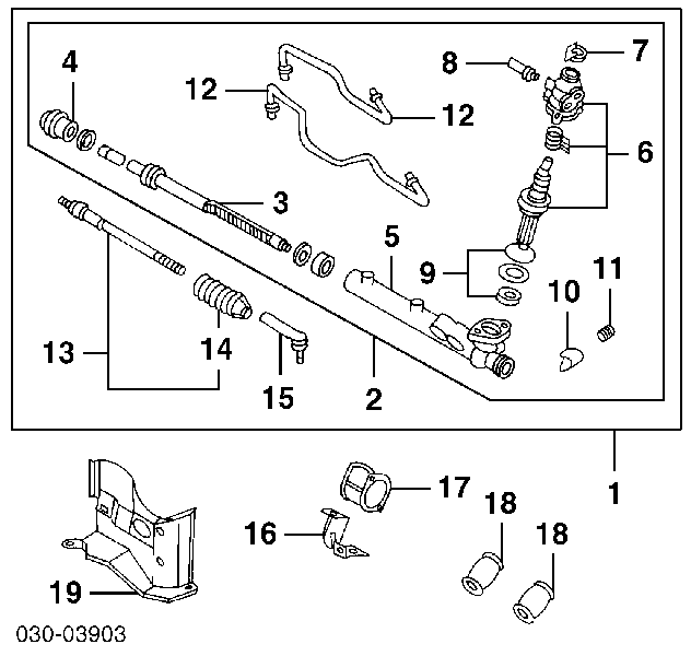 Suspensión, mecanismo de dirección para Nissan Maxima (A33)