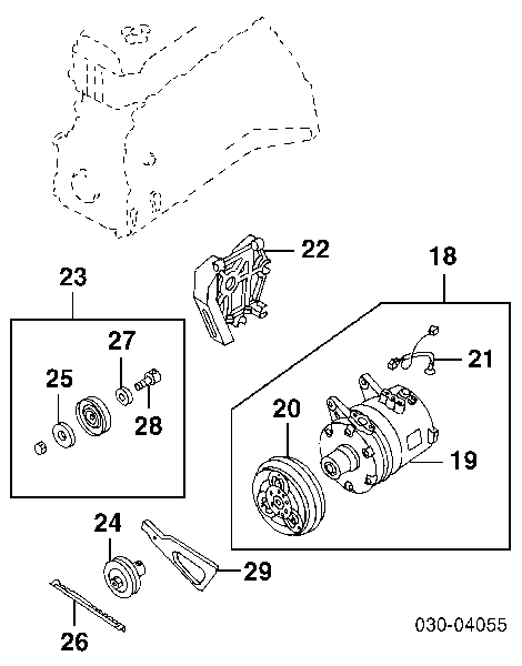 926008B401 Nissan compresor de aire acondicionado