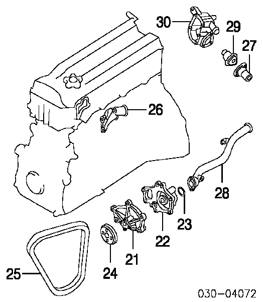 210101E402 Nissan bomba de agua