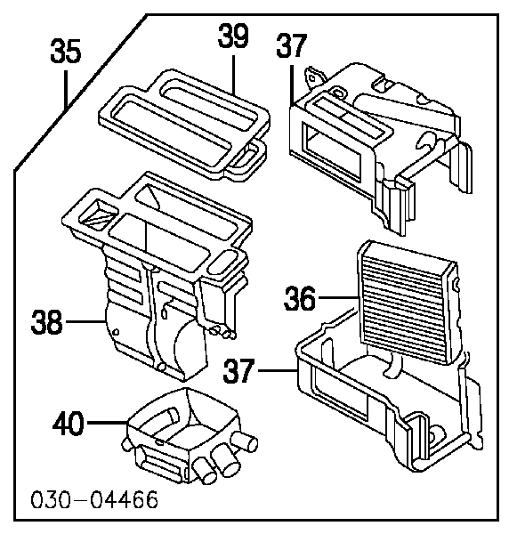 Radiador de calefacción 271401N710 Nissan