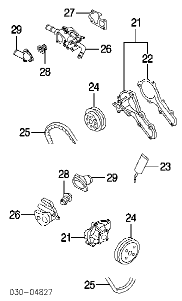 210105M000 Nissan bomba de agua