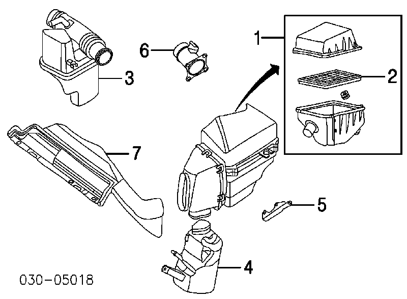 Sensor De Flujo De Aire/Medidor De Flujo (Flujo de Aire Masibo) 226808J000 Nissan