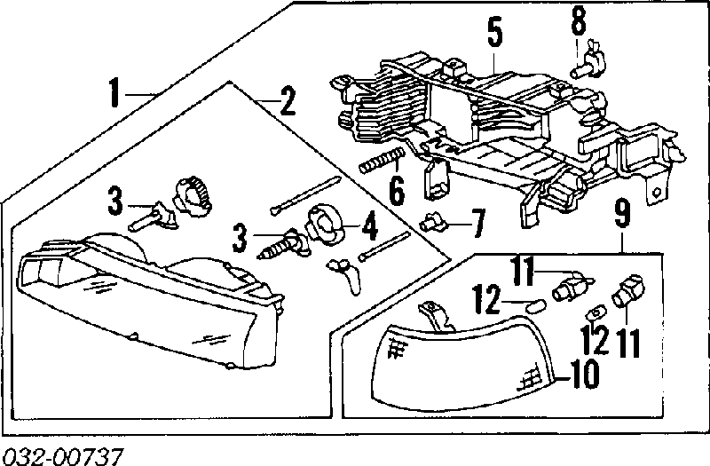 Lámpara, luz intermitente 34306SH3003 Honda